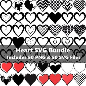 Heart SVG Bundle, Heart Clipart, Doodle Hearts, Valentines Svg, hand drawn heart svg, Valentine Heart svg, Cut Files Cricut, Silhouette