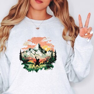 Outdoor hiking Bigfoot sweatshirt, Funny Vacation shirt, funny camping shirt gift, Nature lovers gift, Bigfoot lover shirt, Mountain shirt