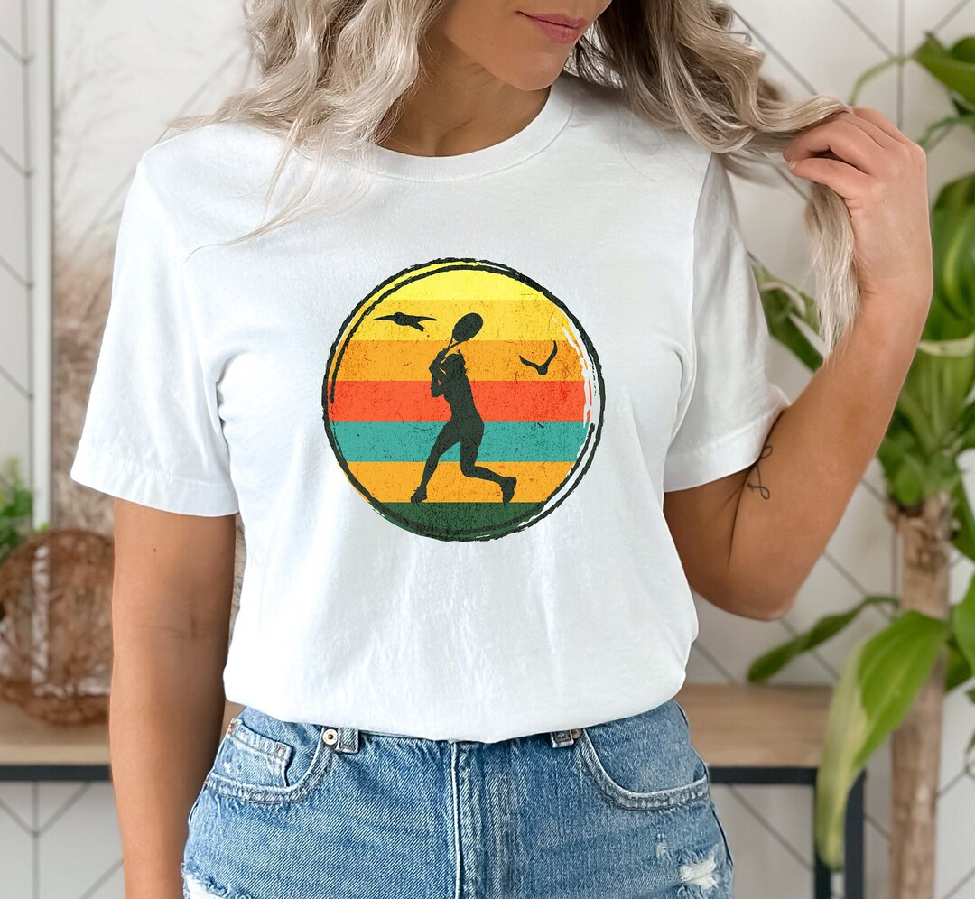 Tennis Shirt, Vintage Tennis Shirt, Southwestern Tennis Shirt, Sunset Tennis Shirt, Womans