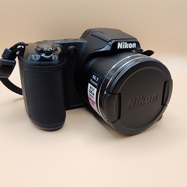 Nikon Coolpix L320 16.1MP Black Digital Camera + Neckstrap [TESTED & WORKING]