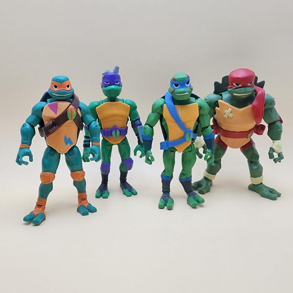 Rise of the Teenage Mutant Ninja Turtles TMNT (2018) Complete TURTLE TEAM 4" Set