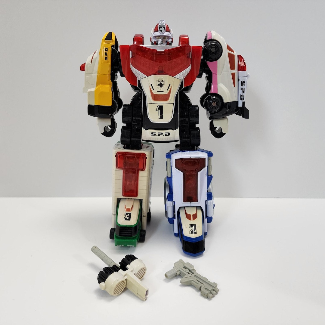 Power Rangers SPD 2005 DX Delta Squad MEGAZORD near Complete Dekaranger ...