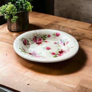 Vintage Pink Rose Design Bowl