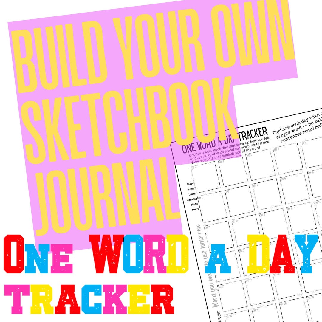 One Word a Day Tracker for Kids – Daily Creative Reflection Page ...