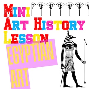 Egyptian Art History Lesson | Ancient Art History Worksheet for Kids | Homeschool Art Lesson | Digital Download | Printable Art Activity