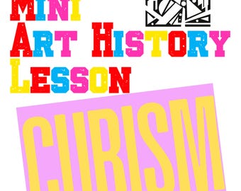 Cubism Art History Lesson | Art History Worksheet for Kids | Homeschool Art Lesson | Digital Download | Printable Art Activity for Kids