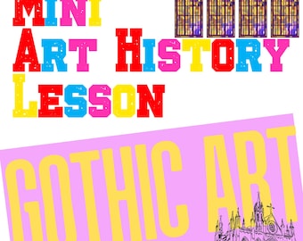 Gothic Art Lesson | Art History Worksheet | Homeschool Art Lesson | History through Art | Kid Printable Art Activity | Art History for Kids