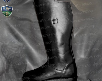 Custom Everett Hitch Appaloosa Vintage Cowboy Boots For Men - Leather Western Boots