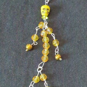 Yellow skeleton keychain