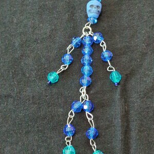 Blue skeleton Keychain