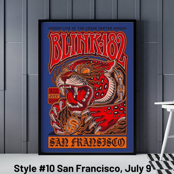 Blink 182 2024 Tour Posters Etsy