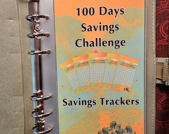 100 Dagen Besparingen Challenge - Affirmaties - Besparingen Trackers - 500-2500 Dollar Budget Cash Vulling Envelop Met A6 Binder Set