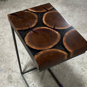 Epoxy Side Table, Epoxy End Table, Epoxy Sofa Table,