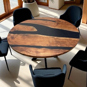 Round Epoxy Dining Table, Round Epoxy Coffee Table, Round Epoxy Table, Epoxy Round Table, Round  Epoxy Table Top, Round Epoxy Wood Table