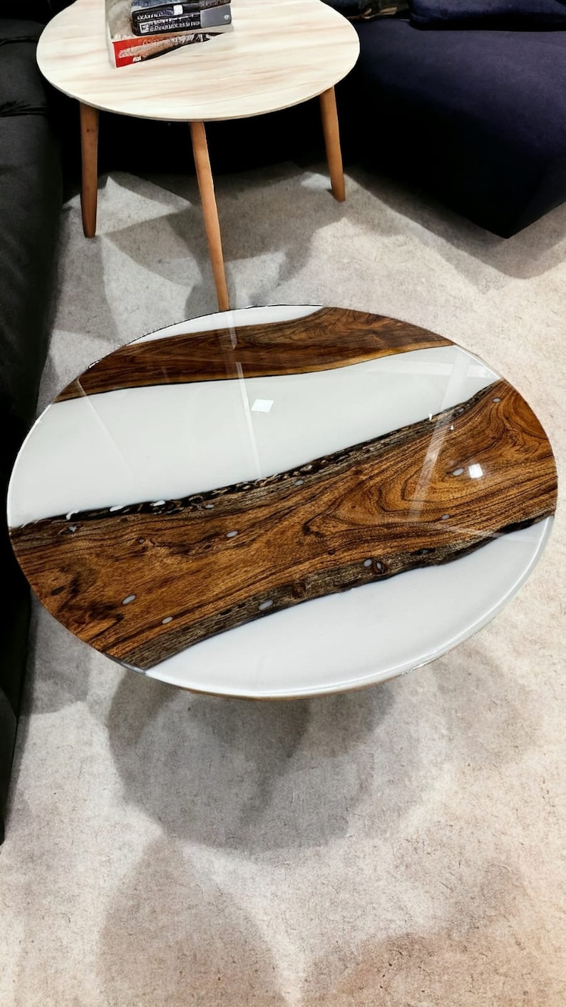 Round Epoxy Dining Table, Round Epoxy Coffee Table, Round Epoxy Table ...