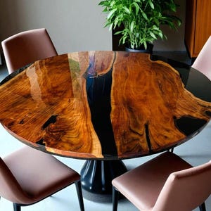 Round Epoxy Dining Table, Round Epoxy Coffee Table, Round Epoxy Table, Epoxy Round Table, Round  Epoxy Table Top, Round Epoxy Wood Table