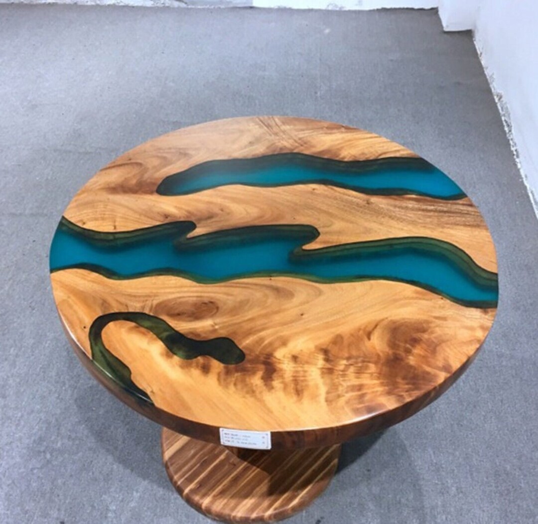 Round Epoxy Coffee Table Round Epoxy Dining Table Round Etsy