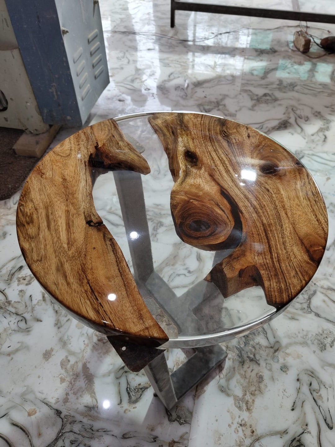 Round Epoxy Coffee Table Round Epoxy Dining Table Round Etsy