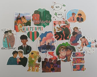 random sticker pack heartstopper inspired stickers laptops phones ipads water bottles skateboard decor