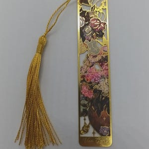 Van Gogh/ Monet artist inspired metal bookmark beautiful gift/present for book lovers/reading accessories flowers