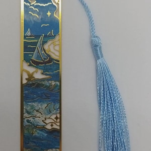 Van Gogh/ Monet artist inspired metal bookmark beautiful gift/present for book lovers/reading accessories sea scape