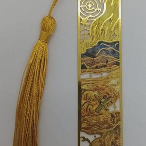 Van Gogh/ Monet artist inspired metal bookmark beautiful gift/present for book lovers/reading accessories wheat field
