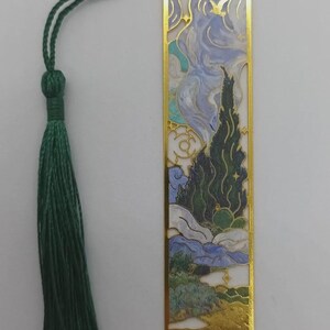 Van Gogh/ Monet artist inspired metal bookmark beautiful gift/present for book lovers/reading accessories field