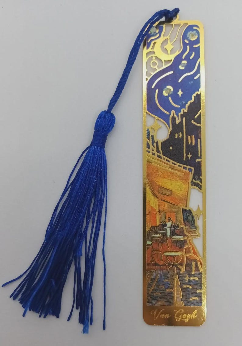 Van Gogh/ Monet artist inspired metal bookmark beautiful gift/present for book lovers/reading accessories cafe