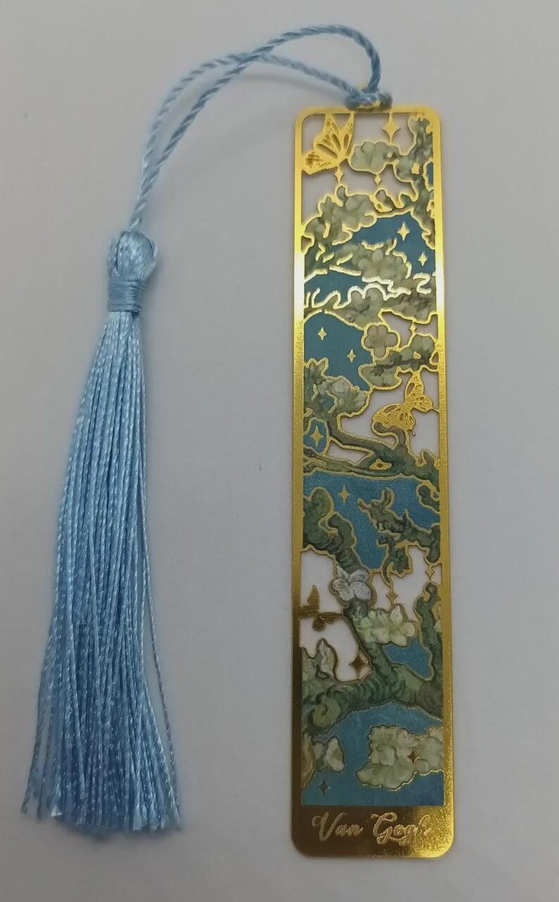Van Gogh/ Monet artist inspired metal bookmark beautiful gift/present for book lovers/reading accessories blossom
