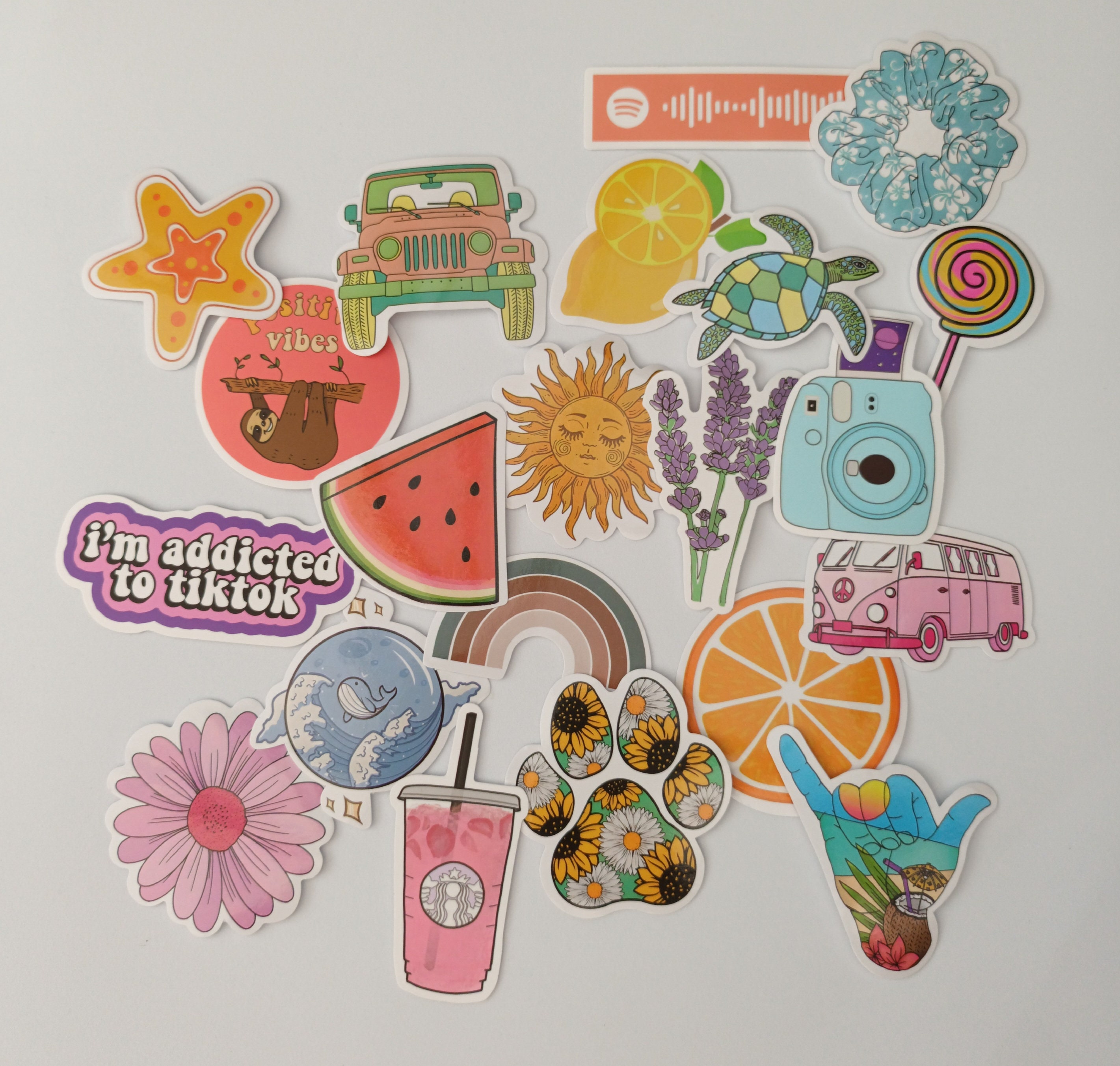 100pcs Boho Aesthetic Stickers Preppy Stickers Abstract Line Art Decor  Party Favors for Water Bottle,Laptop,Phone,Skateboard Scrapbooking Supplies  Kit