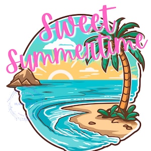 Sweet Summertime PNG, Sublimation, DTF