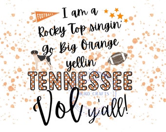 Tennessee tumbler design PNG, tumbler wrap