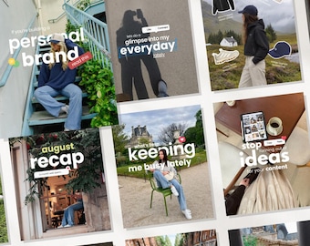 Instagram Canva Templates, Personal Brand Social Media Post / Story, Influencer & UGC Templates, Content Creator Posts