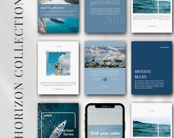 Modern Instagram Templates - Instagram Templates Canva - Aesthetic Instagram - 80 Posts & Stories Template - Instagram Engagement – Mini Set
