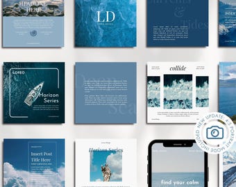 Modern Instagram Templates - Instagram Templates Canva - Aesthetic Instagram - 80 Posts & Stories Template - Instagram Engagement – Mini Set