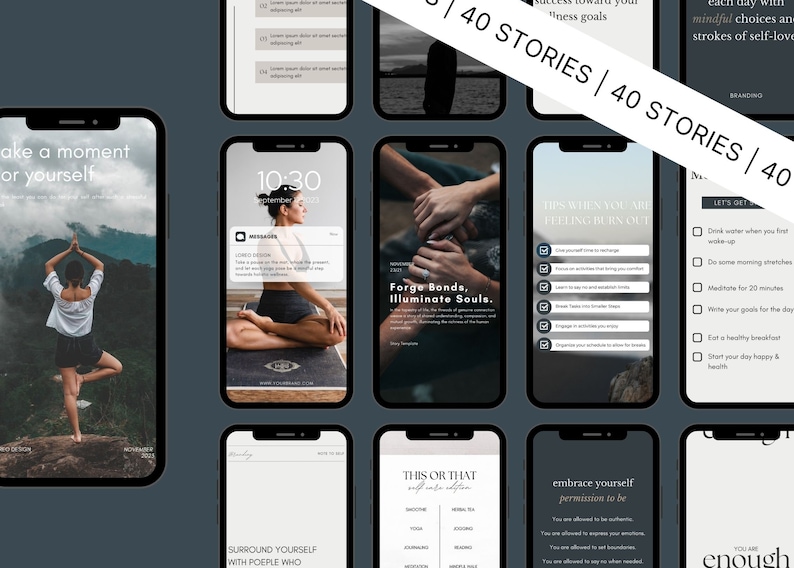 380 Health & Wellness Instagram Canva Templates - Modern | Minimal ...