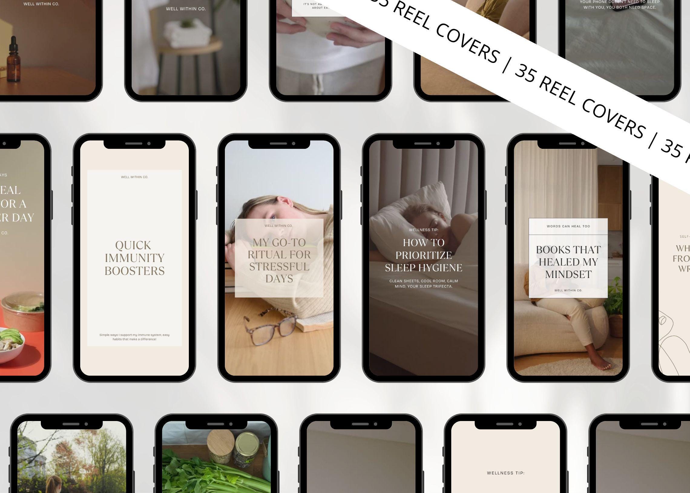 380 Health & Wellness Instagram Canva Templates - Modern | Minimal ...