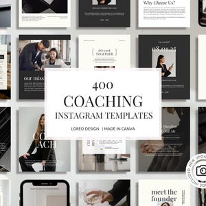 Instagram Templates – Coaching Posts | Marketing Templates | Social Media Marketing | Post - Business Coaching- Instagram Templates Canva