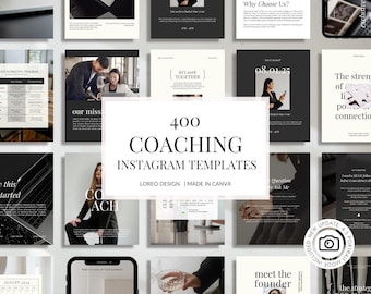 Plantillas de Instagram: Publicaciones de coaching, plantillas de marketing, marketing en redes sociales, publicaciones de coaching empresarial, plantillas de Instagram de Canva