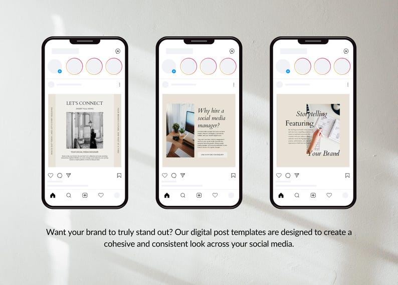 Instagram Templates - Social Media Manager Posts | Marketing Templates | Engagement | Post - Business - Instagram Templates Canva image 4
