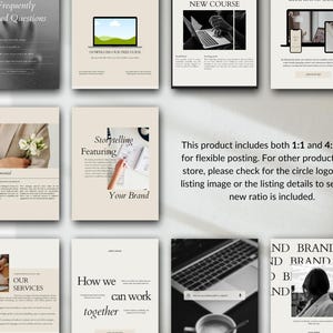 Instagram Templates - Social Media Manager Posts | Marketing Templates | Engagement | Post - Business - Instagram Templates Canva image 5