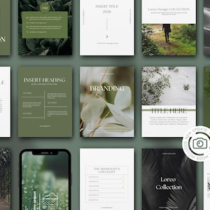 Plantillas modernas de Instagram - Plantillas de Instagram Canva - Instagram estético - Plantilla de 80 publicaciones e historias - Interacción en Instagram - Minimalista