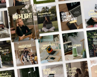 Instagram Canva Templates, Personal Brand Social Media Templates, Influencer & UGC Templates, Content Creator Posts