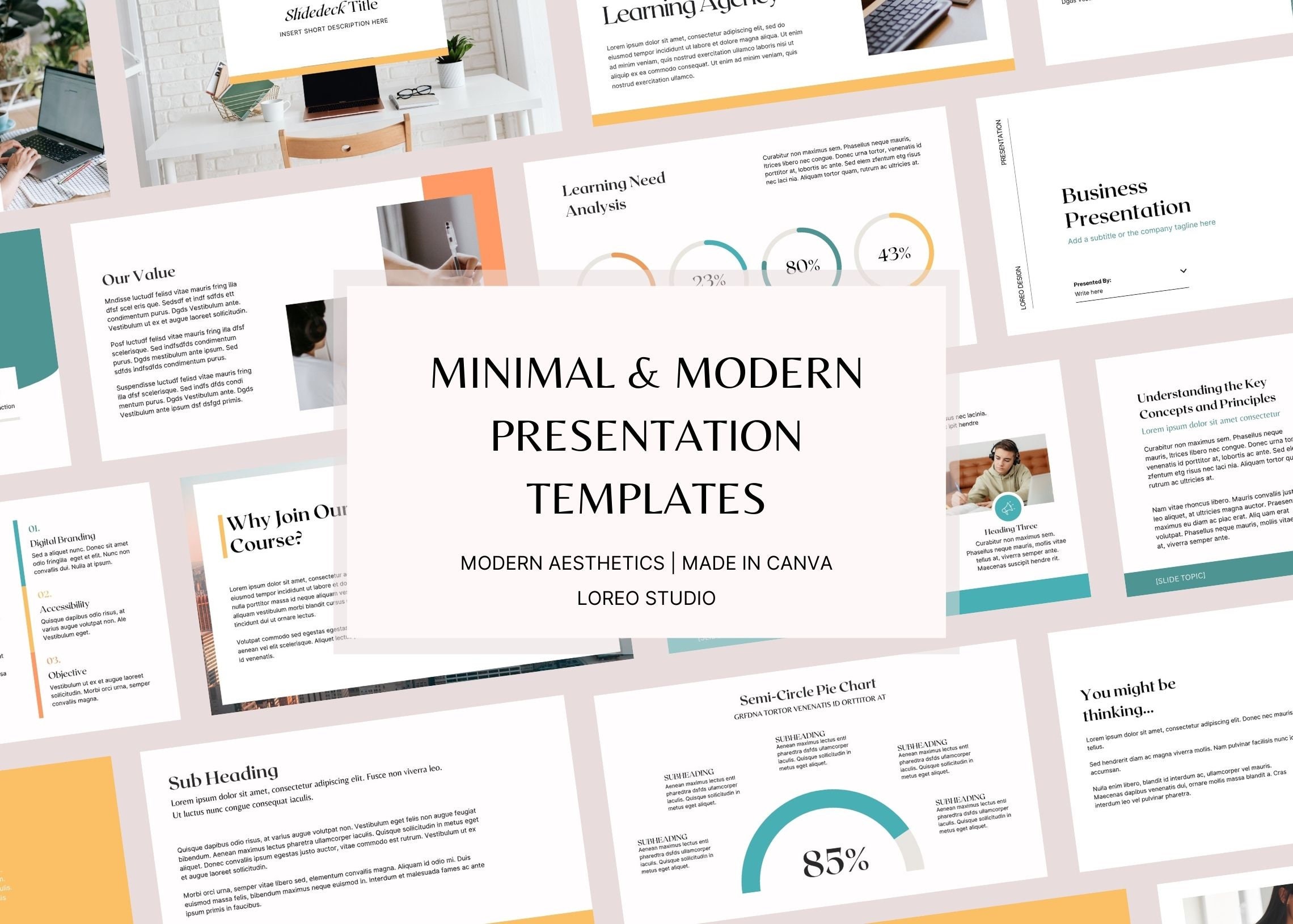Minimal Modern Powerpoint Presentation Template | Presentation PPT ...