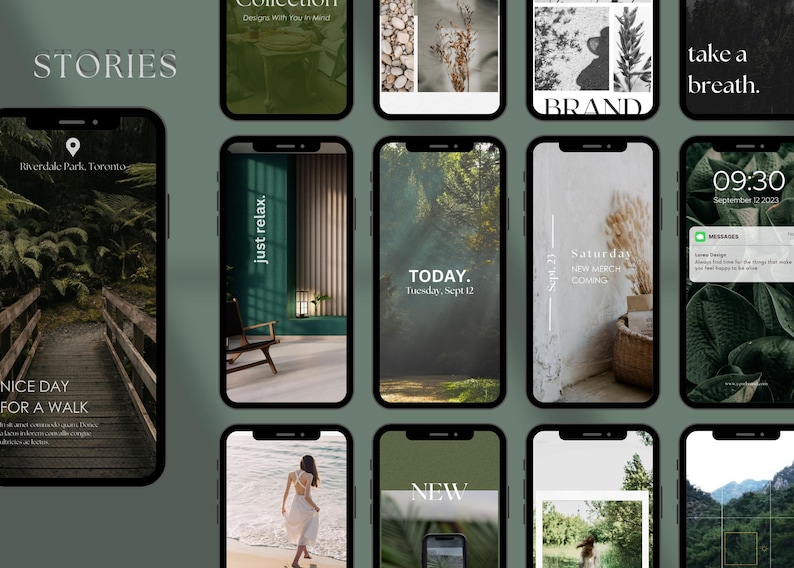 Modern Instagram Templates - Instagram Templates Canva - Aesthetic Instagram - 80 Posts & Stories Template - Instagram Engagement - Minimal image 4