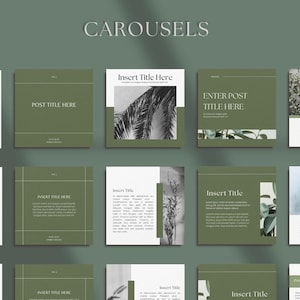 Modern Instagram Templates - Instagram Templates Canva - Aesthetic Instagram - 80 Posts & Stories Template - Instagram Engagement - Minimal image 6