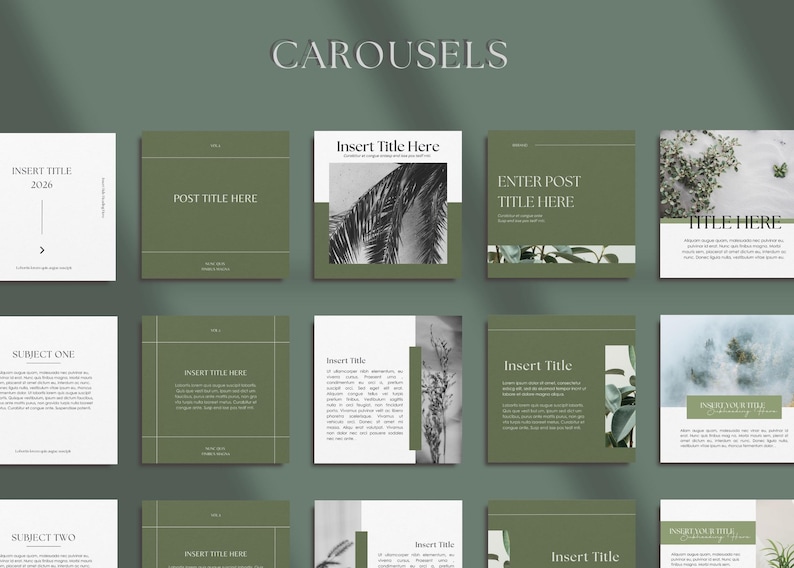 Modern Instagram Templates - Instagram Templates Canva - Aesthetic Instagram - 80 Posts & Stories Template - Instagram Engagement - Minimal image 6