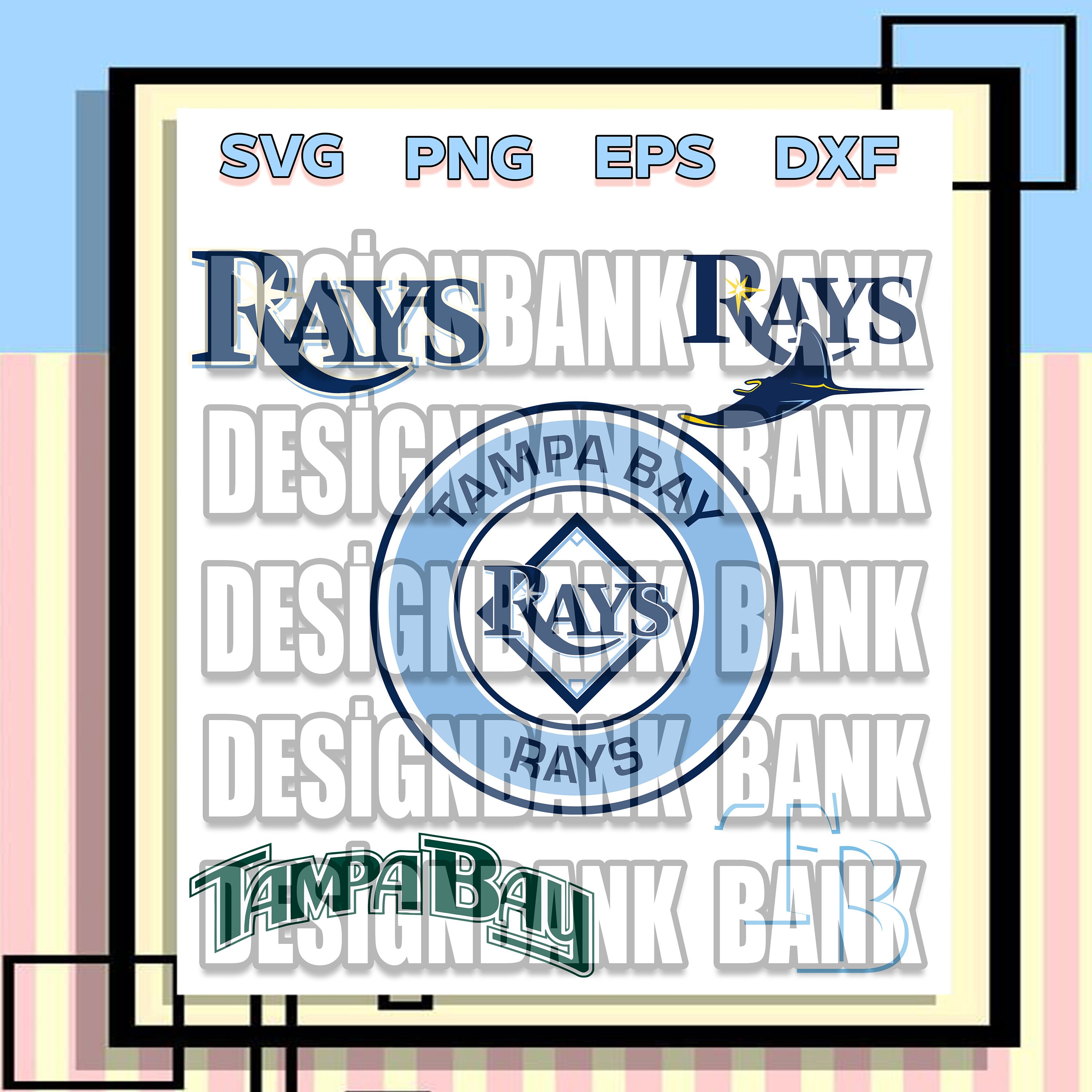 Tampa Bay Rayss SVG PNG Svg Sports Files Svg for Cricut Etsy