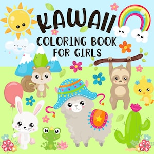 37 Printable Kawaii Animal Coloring Pages for Kids