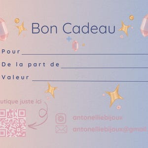 Carte cadeau, bon cadeau, bon d'achat